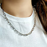 Срібне кольє Proba з без каменів, вага виробу 22,22 г (2126331) 500 розмір, фото 5