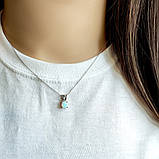 Срібне кольє Proba з опалом 0.425ct, вага виробу 2,11 г (2126539) 450500 розмір, фото 3