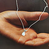 Срібне кольє Proba з опалом 0.425ct, вага виробу 2,11 г (2126539) 450500 розмір, фото 4