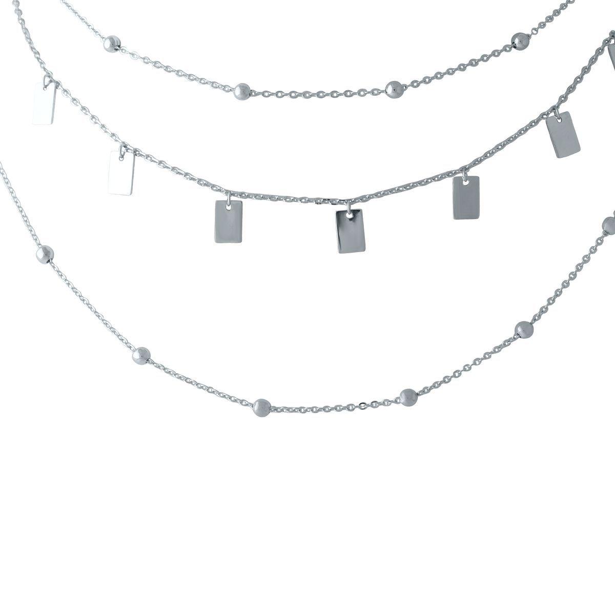 Срібне кольє Proba з без каменів, вага виробу 8,01 г (2014270) 450480 розмір, фото 1