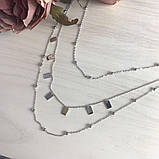 Срібне кольє Proba з без каменів, вага виробу 8,01 г (2014270) 450480 розмір, фото 2