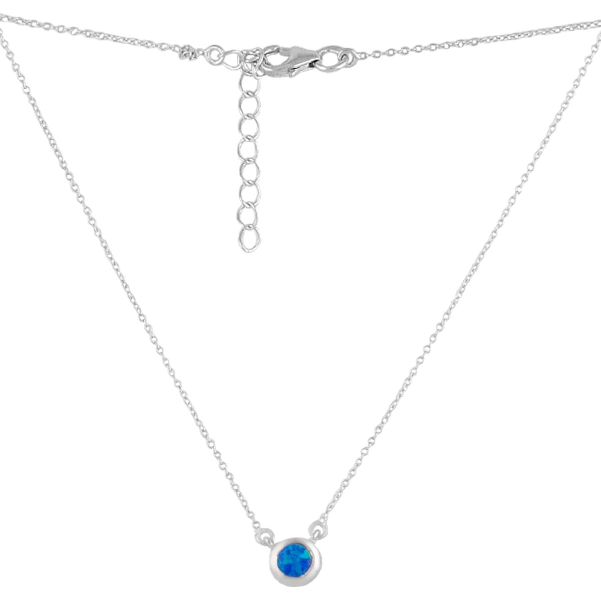 Срібне кольє Proba з опалом 0.219ct, вага виробу 2,32 г (2126591) 450500 розмір, фото 1