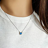 Срібне кольє Proba з опалом 0.219ct, вага виробу 2,32 г (2126591) 450500 розмір, фото 3