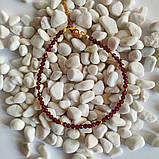 Срібний браслет Proba з натуральним гранатом 15.61ct, вага виробу 4,41 г (2126706) 2025 розмір, фото 3