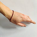 Срібний браслет Proba з натуральним гранатом 15.61ct, вага виробу 4,41 г (2126706) 2025 розмір, фото 4