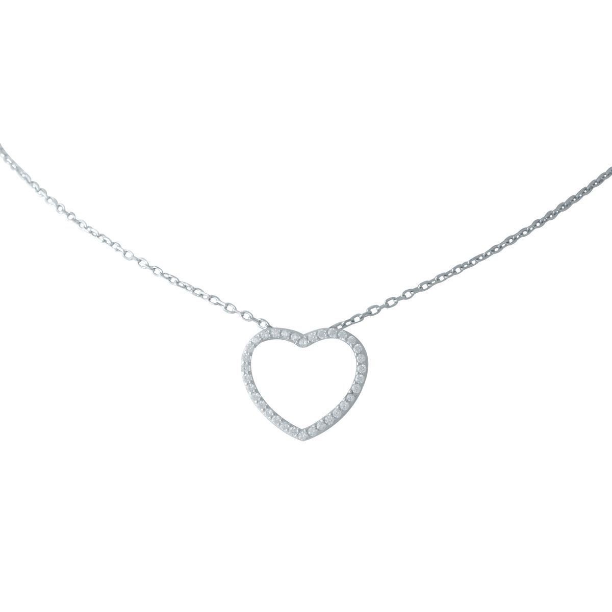 Срібне кольє Proba з фіанітами, вага виробу 3,05 г (2014973) 400450 розмір, фото 1