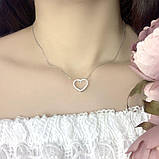 Срібне кольє Proba з фіанітами, вага виробу 3,05 г (2014973) 400450 розмір, фото 3