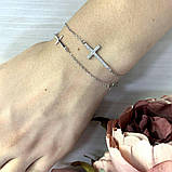 Срібний браслет Proba з фіанітами, вага виробу 2,38 г (2015086) 1720 розмір, фото 3