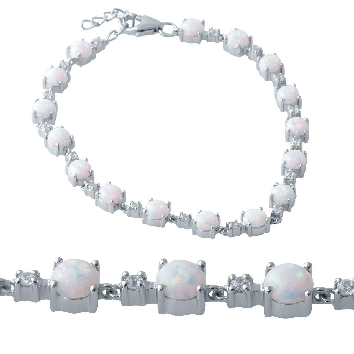 Срібний браслет Proba з опалом 3.775ct, вага виробу 8,38 г (2015772) 1720 розмір, фото 1