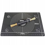 Силіконова дошка кухонна Ruhhy 23760, 70×50см, з валиком, фото 10