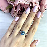 Срібне кільце Proba з натуральним топазом 3.11ct, вага виробу 3,15 г (2017370) 18 розмір, фото 3