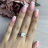 Срібне кільце Proba з опалом, вага виробу 1,84 г (2018469) 17.5 розмір, фото 3