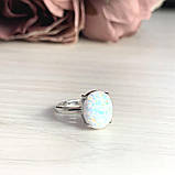 Срібне кільце Proba з опалом, вага виробу 1,98 г (2018544) 17 розмір, фото 2