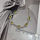 Срібний браслет Proba з цитрином nano 7.51ct, вага виробу 11,01 г (2173205) 1618 розмір, фото 3