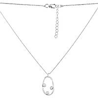 Срібне кольє Proba з натуральними перлами, вага виробу 4,29 г (2128748) 450500 розмір