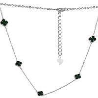 Срібне кольє Proba з малахітом, вага виробу 9,68 г (2128823) 600 розмір