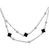 Срібне кольє Proba з натуральним оніксом, вага виробу 3,79 г (212886140500 розмір, фото 2