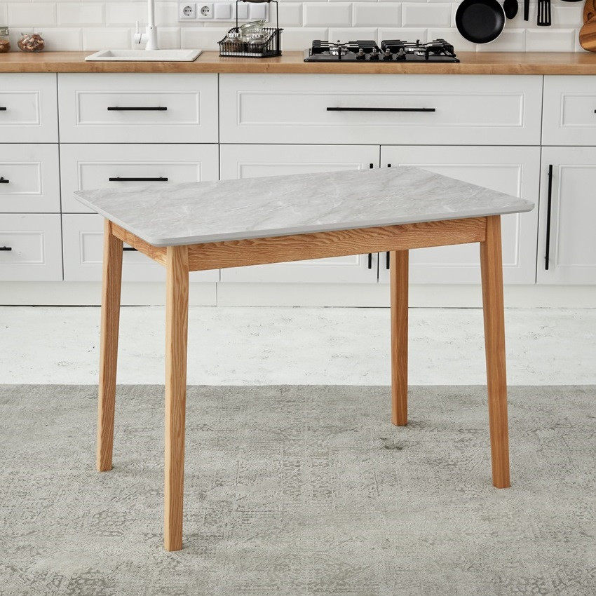 Стіл прямокутний кухонний Onto Антоніо 100 Мармур сірий