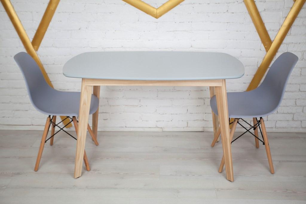 Комплект кухонних меблів Onto Вінцензо 120 сірий прямокутний стіл + 2 стільці