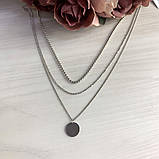 Срібне кольє Proba з без каменів, вага виробу 8,56 г (2022121) 400450 розмір, фото 2