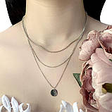 Срібне кольє Proba з без каменів, вага виробу 8,56 г (2022121) 400450 розмір, фото 3