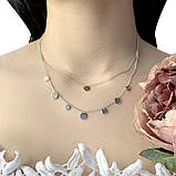 Срібне кольє Proba з без каменів, вага виробу 4,59 г (2022183) 400450 розмір, фото 3