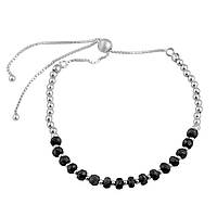 Срібний браслет Proba з натуральним сапфіром 10.7ct, вага виробу 5,73 г (2128984) adjustable розмір