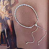 Срібний браслет Proba з натуральним топазом 5.435ct, вага виробу 4,15 г (2128991) adjustable розмір, фото 3