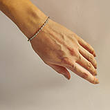 Срібний браслет Proba з натуральним топазом 5.435ct, вага виробу 4,15 г (2128991) adjustable розмір, фото 4