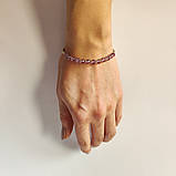 Срібний браслет Proba з натуральним аметистом 9.44ct, вага виробу 5,8 г (2129028) adjustable розмір, фото 3