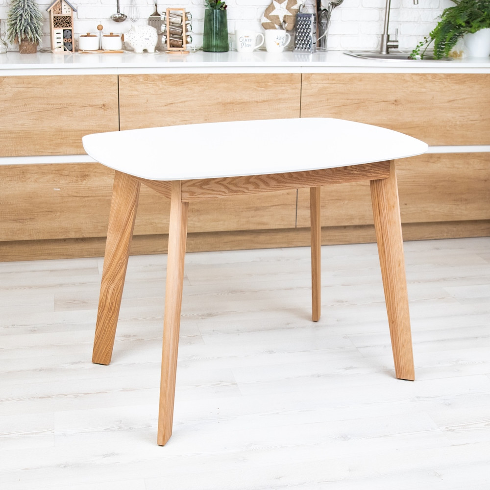 Стіл прямокутний обідній кухонний Onto Вінцензо 100 Білий