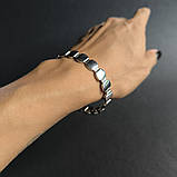 Срібний браслет Proba з без каменів, вага виробу 20,64 г (2190547) 18 розмір, фото 7