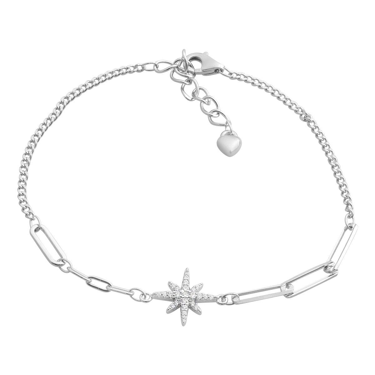 Срібний браслет Proba з фіанітами, вага виробу 2,81 г (2190615) 1720 розмір, фото 1