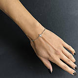 Срібний браслет Proba з фіанітами, вага виробу 2,81 г (2190615) 1720 розмір, фото 6