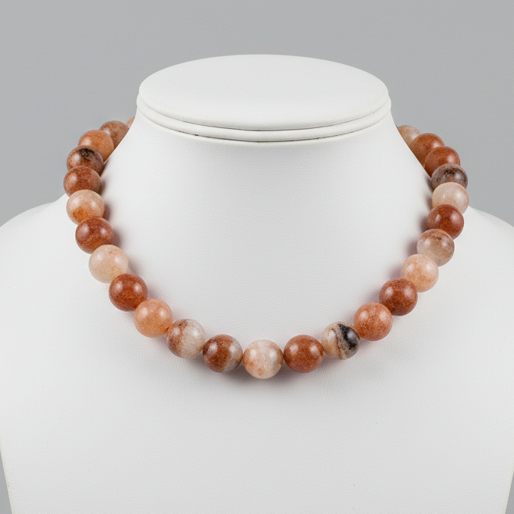 Сонячний камінь Ø10 намисто, 0602ОС, фото 1