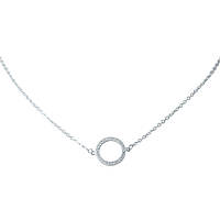 Срібне кольє Proba з фіанітами, вага виробу 2,74 г (2022213) 450500 розмір