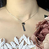 Срібне кольє Proba з без каменів, вага виробу 3,15 г (2023036) 400450 розмір, фото 3