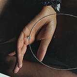 Срібне кольє Proba з натуральним перламутром, вага виробу 2,63 г (2190639) 400450 розмір, фото 3