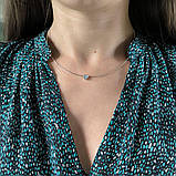 Срібне кольє Proba з натуральним перламутром, вага виробу 2,63 г (2190639) 400450 розмір, фото 7