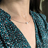 Срібне кольє Proba з натуральним перламутром, вага виробу 2,63 г (2190639) 400450 розмір, фото 8