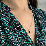 Срібне кольє Proba з ємалю, вага виробу 3,81 гр (2190653) 450500 розмір, фото 8