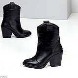 Жіночі черевики козаки, Жіночі ботильйони казаки, Жіночі шкіряні козаки, фото 8