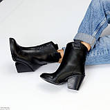 Жіночі черевики козаки, Жіночі ботильйони казаки, Жіночі шкіряні козаки, фото 3