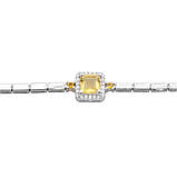 Срібний браслет Proba з цитрином nano 7.51ct, вага виробу 7,95 г (2190769) 1720 розмір, фото 2