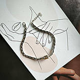 Срібний браслет Proba з цитрином nano 7.51ct, вага виробу 7,95 г (2190769) 1720 розмір, фото 4