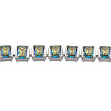 Срібний браслет Proba з містик топазом, вага виробу 15,49 г (2190783) 1720 розмір, фото 2