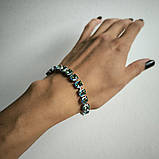 Срібний браслет Proba з містик топазом, вага виробу 15,49 г (2190783) 1720 розмір, фото 6