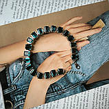 Срібний браслет Proba з топазом Лондон Блю, вага виробу 15,97 г (2190806) 1720 розмір, фото 3