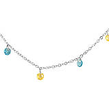 Срібне кольє Proba з фіанітами, вага виробу 2,65 г (2133568) 4204500 розмір, фото 2