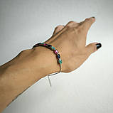 Срібний браслет Proba з натуральним рубіном, вага виробу 4,4 г (2190851) 1720 розмір, фото 6